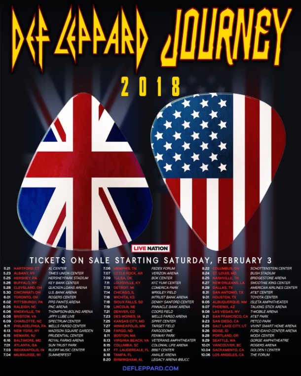 Check Out The DEF LEPPARD and JOURNEY Tour Dates